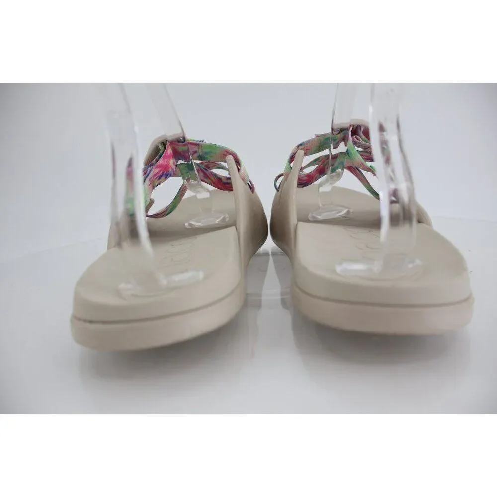 Chaco Women's Chillos Slide Sandal Light Tie Dye Size 12 Flat Slip on Shoes